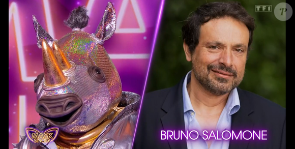 Le Rhinocéros a été éliminé de "Mask Singer 2025" lors du lancement de la septième saison. Patrick Sébastien se cachait sous le costume et aucun enquêteur ne l'avait trouvé. TF1, le 2 mai 2025.