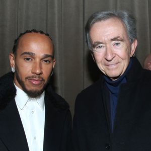 Lewis Hamilton et Bernard Arnault au Front Row du défilé Dior "Collection Homme Prêt-à-Porter Automne/Hiver 2026-2027" lors de la Fashion Week de Paris (PFW) au musée Rodin, à Paris, France, le 21 janvier 2026. © Bertrand Rindoff/Bestimage