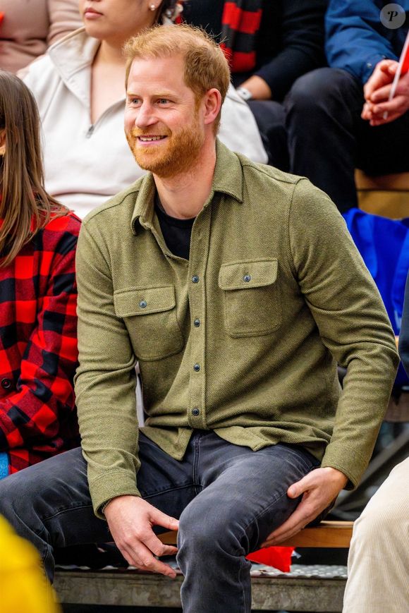 Le prince Harry, duc de Sussex, lors des "Invictus Games Vancouver Whistler 2025" à Vancouver, le 15 février 2025.