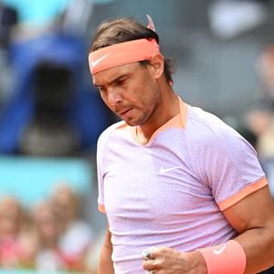 Rafael Nadal lors du tournoi de tennis Mutua à Madrid, le 29 avril 2024. Europa Press / Bestimage