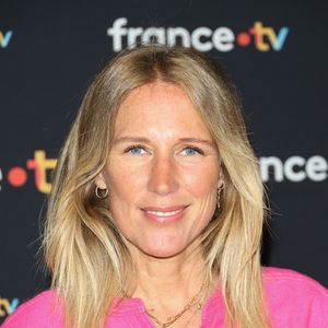 Agathe Lecaron au photocall pour la conférence de presse de rentrée de France TV à la Grande Halle de la Villette à Paris, France, le 11 juillet 2023. © Coadic Guirec/Bestimage