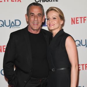 Thierry Ardisson et sa femme Audrey Crespo-Mara à l'avant-première de série télévisé TF1 "Le Bazar de la Charité" au Grand Rex à Paris, France, le 30 septembre 2019. © Coadic Guirec/Bestimage