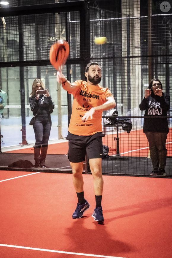 Exclusif - Cyril Hanouna - Soirée de matchs d'exhibition de Padel au club "Casa Padel" à Saint-Denis le 17 mars 2022. © Jack Tribeca/Bestimage