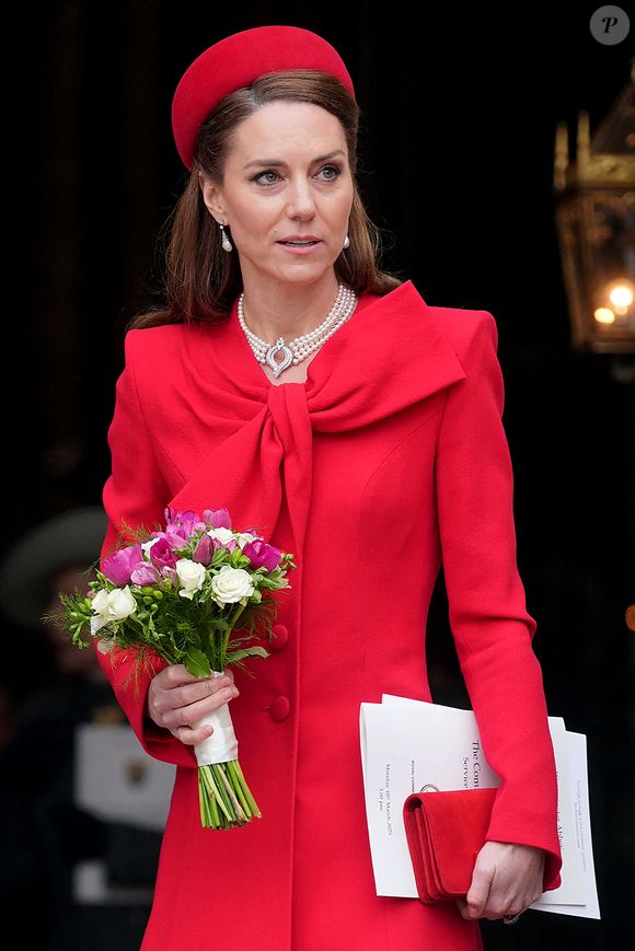 Catherine (Kate) Middleton, princesse de Galles - La famille royale d'Angleterre célèbre le 76ème Commonwealth Day à l'abbaye de Westminster à Londres le 10 mars 2025.