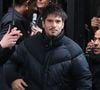 "Un rêve de longue date" qui lui permet en plus de s'adonner à la passion de l'escalade pour ce comédien qui est déjà classé niveau expert : 7A en voie et 7B en bloc.
François Civil - Arrivées au défilé Jacquemus lors de la Fashion Week Masculine prêt-à-porter Automne/Hiver 2025-2026 à Paris, le 26 janvier 2025.
© Denis Guignebourg / Bestimage