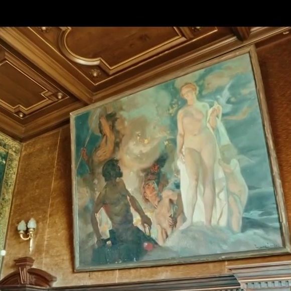 Un des salons du château de Jarnac.