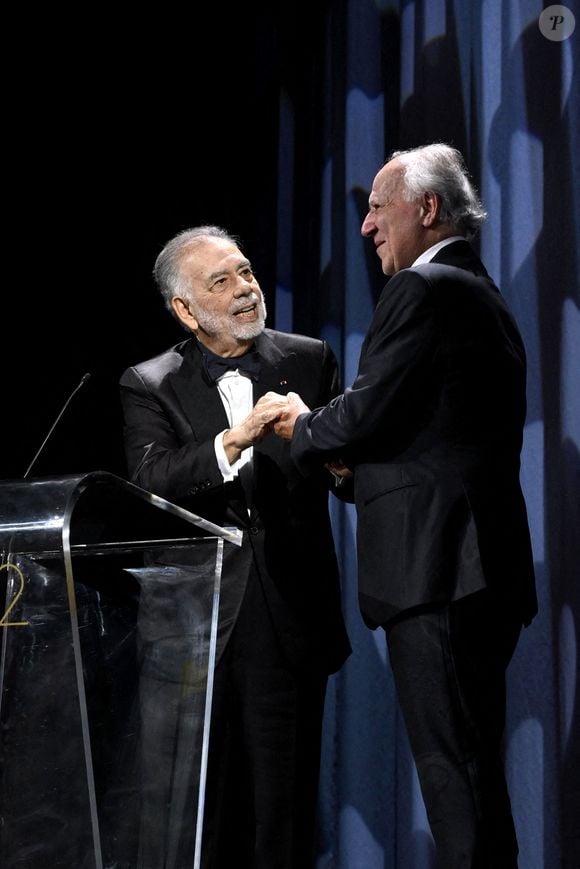 Francis Ford Coppola, Werner Herzog lors de la cérémonie d'ouverture et de remise des prix du 82e Festival international du film de Venise, Venise, Italie, le 27 août 2025. Photo par Simone Comi/IPA/ABACAPRESS.COM