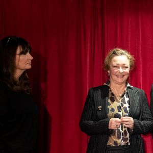 Claude Lelouch, Valerie Perrin, Catherine Frot, Philippe Davis lors de la cérémonie d'intronisation de A.Dussollier et C.Frot à l'académie Alphonse Allais au cabaret La Crémaillère 1900 à Paris le 26 janvier 2026

© Tiphaine Praud-Lebely / Bestimage