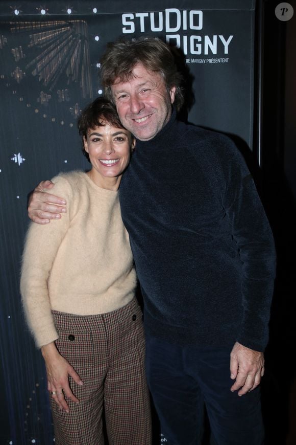 Exclusif - Bérénice Bejo et Richard Caillat - Cocktail à l'issue de la générale de la pièce "Les gens de Bilbao naissent où ils veulent" au théâtre Marigny à Paris le 19 Novembre 2024. © Bertrand Rindoff / Bestimage