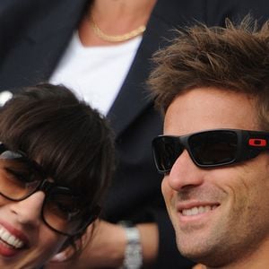 Nolwenn Leroy et son petit ami Arnaud Clément assistent à la finale féminine des Internationaux de France 2012, jouée au stade Roland Garros à Paris, France, le 9 juin 2012. Photo Gorassini-Guibbaud/ABACAPRESS.COM