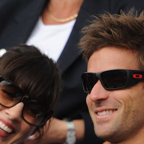 Nolwenn Leroy et son petit ami Arnaud Clément assistent à la finale féminine des Internationaux de France 2012, jouée au stade Roland Garros à Paris, France, le 9 juin 2012. Photo Gorassini-Guibbaud/ABACAPRESS.COM