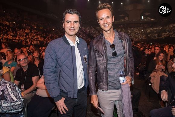 Cyril Féraud et Laurent Luyat - People au concert de Michel Polnareff à l'AccorHotels Arena de Paris le 7 mai 2016. © Cyril Moreau