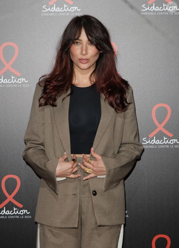 Delphine Wespiser (Miss France 2012) - Photocall de la soirée de lancement du Sidaction 2025 au Lido à Paris le 3 mars 2025. © Coadic Guirec/Bestimage