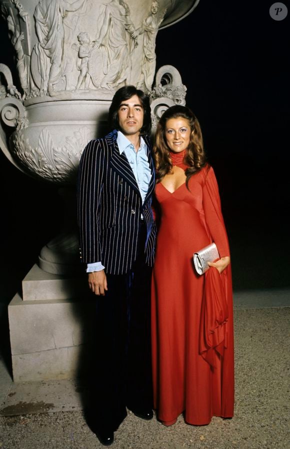 Archives - En France, lors des Trophées 73 de la télévision au Château de Versailles, Sheila et son mari Ringo le 19 juin 1973. © Michel Ristroph via Bestimage