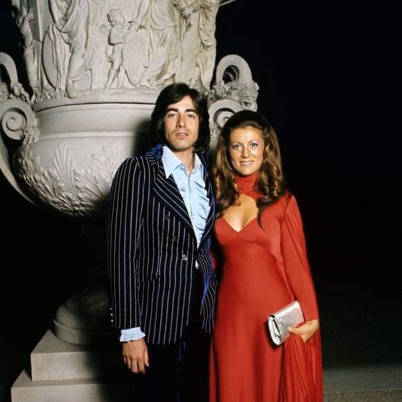 Archives - En France, lors des Trophées 73 de la télévision au Château de Versailles, Sheila et son mari Ringo le 19 juin 1973. © Michel Ristroph via Bestimage