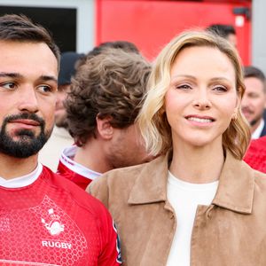 La princesse Charlene de Monaco ont assisté au 1er Tournoi Monaco Sevens qui s'est déroulé au Stade prince héréditaire Jacques à Beausoleil, le 1er mai 2026. Photo par Claudia Albuquerque/Bestimage