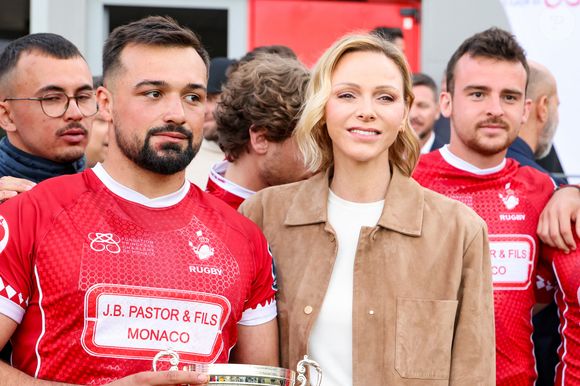 La princesse Charlene de Monaco ont assisté au 1er Tournoi Monaco Sevens qui s'est déroulé au Stade prince héréditaire Jacques à Beausoleil, le 1er mai 2026. Photo par Claudia Albuquerque/Bestimage