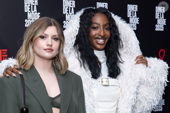 Marine Delplace et Ebony Cham au photocall du 22ème dîner de la mode pour le Sidaction à Paris le 30 janvier 2025.
© Olivier Borde / Bestimage