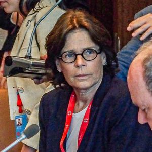 Le prince Albert II de Monaco et la princesse Stéphanie assistent à la conférence intergouvernementale sur la biodiversité marine des zones situées au-delà des limites de la juridiction nationale aux Nations Unies le 19 juin 2023 
Backgrid USA / Bestimage