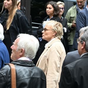 Exclusif - Muriel Robin lors de l'hommage à Pierre Deny au théâtre du Gymnase Marie Bell à Paris, France, le 3 juin 2026. © Bestimage