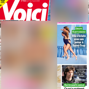Couverture du dernier numéro du magazine Voici paru le 1er août 2025.