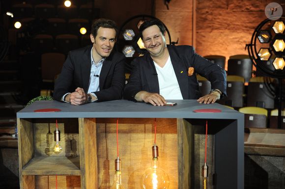 Exclusif - Damien Tison et Stephane Vanhandenhoven - Backstage de l'enregistrement de l'émission prime "Affaire conclue" dans les écuries du château de Chantilly, présentée par S.Davant et qui sera diffusée sur France 2 le 15 septembre 2020. Le 9 juillet 2020
© Guillaume Gaffiot / Bestimage