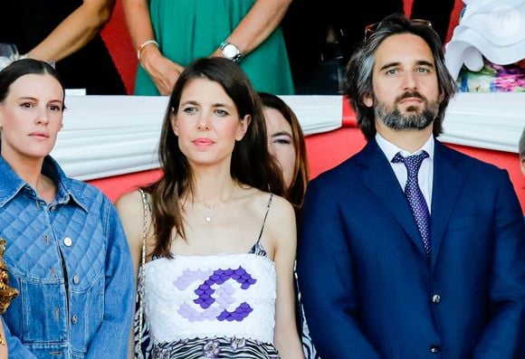 Charlotte Casiraghi et Dimitri Rassam lors de la dernière soirée de la 17ème édition du Longines Global Champions Tour à Monaco, le 1er juillet 2023 sur le port de Monaco, pour le Longines Global Champions. C'est le français Julien Épaillard qui a remporté le Longines Global Champions Tour Grand Prix du Prince de Monaco, doté de 1,5 millions d'euros, suivi par Harrie Smolders et Jane Sadran. © Claudia Albuquerque/Bestimage