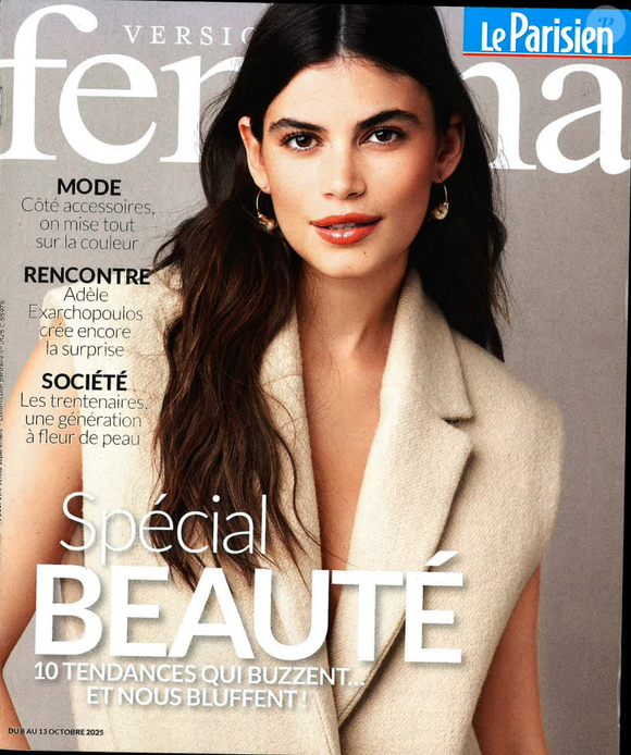 Couverture du magazine Version Fémina par le 8 octobre 2025.
Crédit : Version Fémina
