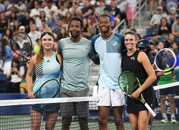 Jennifer Brady, Christopher Eubanks, Gael Monfils, Elina Svitolina participent au match "Stars of the Open" au profit de l'Ukraine Relief à l'USTA Billie Jean King National Tennis Center le 23 août 2023 à Flushing Queens.
