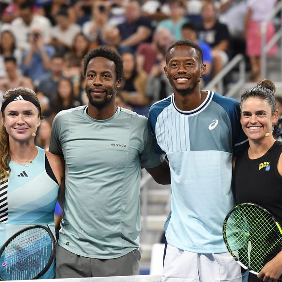 Jennifer Brady, Christopher Eubanks, Gael Monfils, Elina Svitolina participent au match "Stars of the Open" au profit de l'Ukraine Relief à l'USTA Billie Jean King National Tennis Center le 23 août 2023 à Flushing Queens.