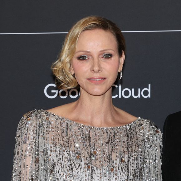 La princesse Charlene de Monaco - Soirée du Monaco E-Prix 2026 à l'hôtel de Paris à Monaco, le 17 mai 2026.  © Claudia Albuquerque / Bestimage