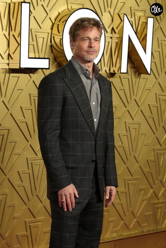 Brad Pitt - Première du film "Babylon" à Londres le 12 janvier 2023.AGENCE / BESTIMAGE