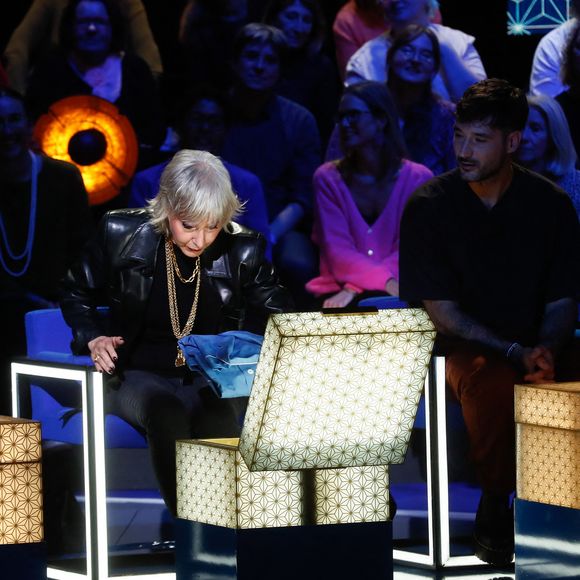 Exclusif - Thomas Dutronc, Denise Fabre, Jérémy Frérot - Enregistrement de l'émission "La Boîte à Secrets N°20" dans les studios de la Cité du Cinéma à Saint-Denis, présentée par F.Bollaert et diffusée le 10 janvier sur France 3
© Christophe Clovis / Bestimage