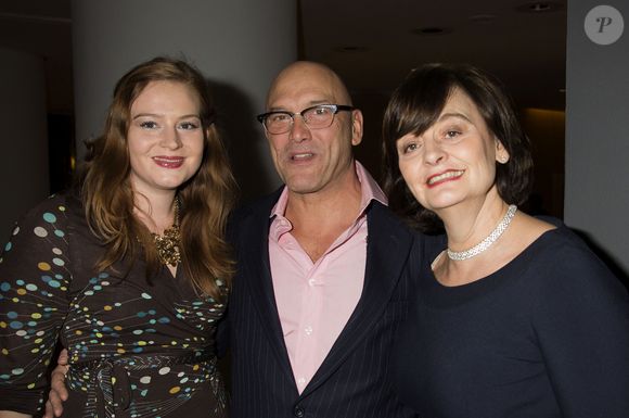 Gregg Wallace, Cherie Blair et sa fille Kathryn Blair - Personnalites apres la representation de "Casse-Noisette" par le ballet national britannique a Londres. Le 12 decembre 2013