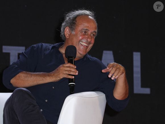 Michel Platini assiste au 21e Festival du film Magna Graecia à l'Arena Porto le 28 juillet 2024 à Catanzaro, Italie. 
Photo par Marco Provvisionato/IPA/ABACAPRESS.COM