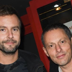 François Roelants et son mari Marc-Olivier Fogiel au concert de Dave à Bobino à Paris le 18 novembre 2019.
© Coadic Guirec/Bestimage