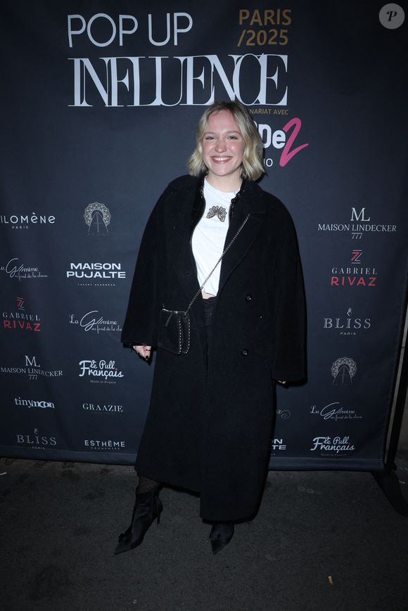 Maia (Star Academy 12) participe à la Pop Up Influence Party organisée par Aurelien Cassirame, à Paris, le 02 février 2025 à Paris, France. Photo by Jerome Domine/ABACAPRESS.COM