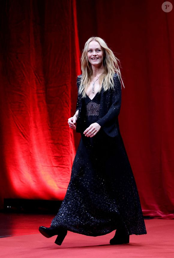 Vanessa Paradis lors de la 15ème édition du festival Lumière à Lyon le 12 octobre 2024. © Dominique Jacovides / Bestimage