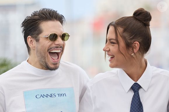 François Civil et Adèle Exarchopoulos - Photocall du film "L'Amour Ouf" (Beating Hearts / Compétition) lors du 77ème Festival International du Film de Cannes (14 - 25 mai 2024), le 24 mai 2024. 
© Moreau / Jacovides / Bestimage