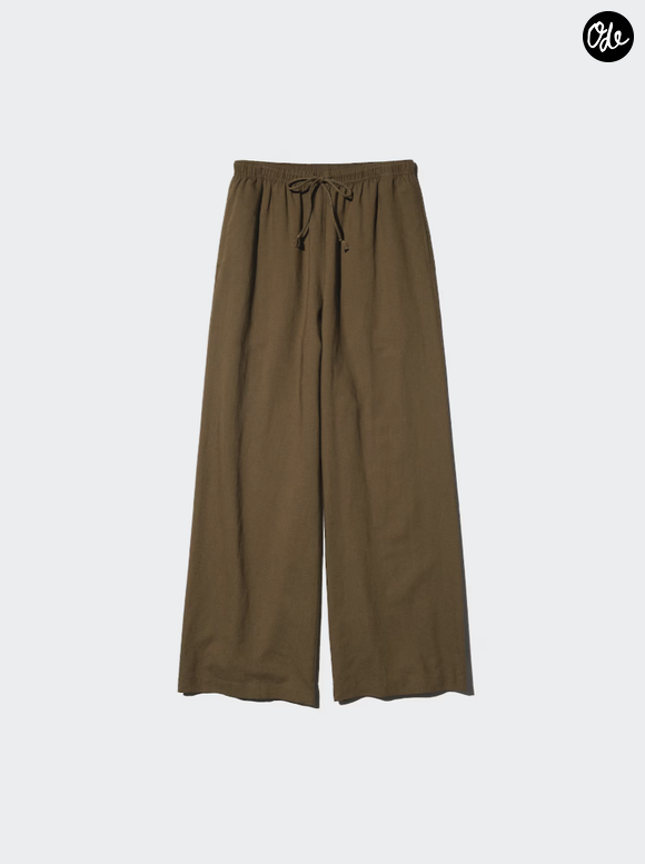 Pantalon Easy en lin mélangé/Uniqlo