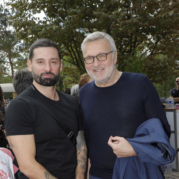 Exclusif - Hugo Manos et son compagnon Laurent Ruquier 
I - Inauguration de la place Line Renaud a Rueil-Malmaison le 22 Juin 2024.
© Jlppa / Bestimage
