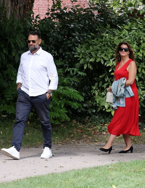 Marlène Schiappa et son compagnon - Gérald Darmanin fait sa rentrée politique à Tourcoing en présence de nombreux ministres et élus le 27 août 2023.

© Dominique Jacovides / Bestimage