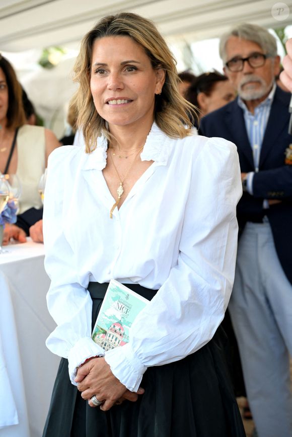 Exclusif - Laura Tenoudji Estrosi a présenté son 9ème guide des adresses incontournables by Laura Tenoudji Estrosi à la plage de l'hôtel Negresco à Nice, le 3 juin 2025. © Bruno Bebert/Bestimage