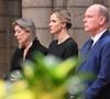 La famille princière de Monaco a décidé d'honorer la mémoire du pape François.
La princesse Caroline de Hanovre, La princesse Charlène de Monaco, Le prince Albert II de Monaco - La famille princière monégasque a assisté à la messe pontificale en hommage au pape François, célébrée en la Cathédrale de Monaco par Monseigneur Dominique-Marie David.
© Bruno Bebert / Bestimage
