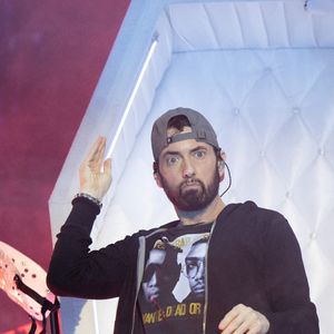 Eminem à la Germania Super Stage at F1 Austin Texas. © Hoss McBain/ZUMA Press Wire)
