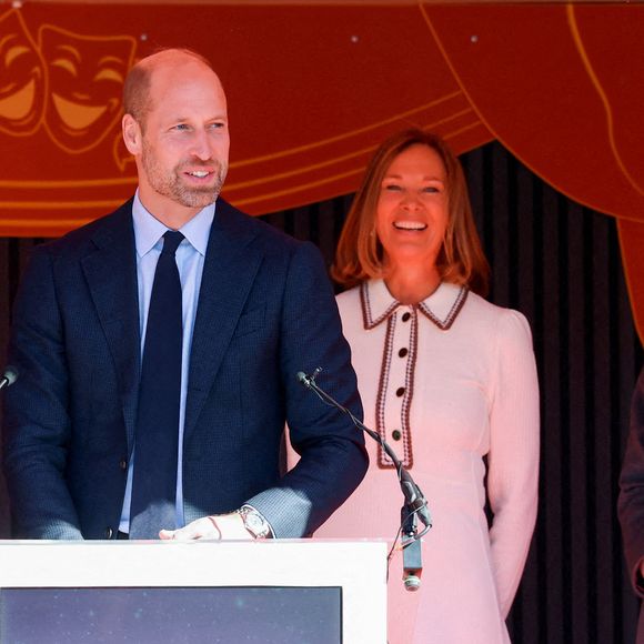 Le Prince et la Princesse de Galles lors d'une visite à l'école primaire de Churchtown à Southport, pour voir la nouvelle cour de récréation commémorative qui a été créée en l'honneur des anciennes élèves Bebe King et Alice da Silva Aguiar, qui ont toutes deux été tuées lors de l'attaque de Southport dans la ville le 29 juillet 2024, à Southport, au Royaume-Uni, le 23 septembre 2025. Photo par Phil Noble/PA Wire/ABACAPRESS.COM