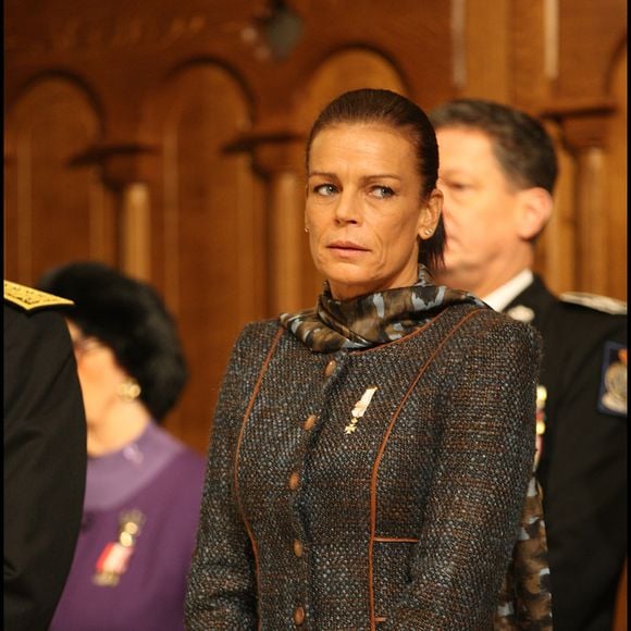 Stéphanie de Monaco à la Fête nationale monégasque en 2010, à la cathédrale de Monaco. Guillaume Gaffiot/Bestimage