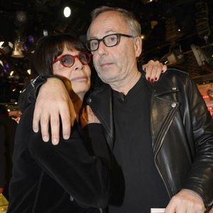 Françoise Coquet et Fabrice Luchini - Enregistrement de l'émission "Vivement Dimanche" à Paris le 10 Novembre 2015 et qui sera diffusée le 15 Novembre 2015 ; Invité principal Nicolas Hulot. COADIC GUIREC / BESTIMAGE