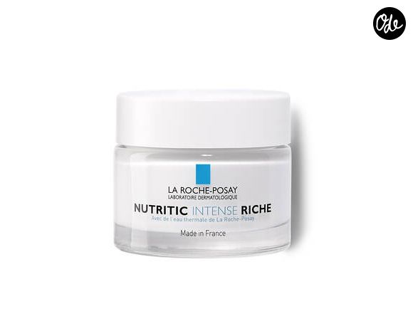 La Crème Nutritic intense riche de La Roche-Posay : Ce soin profond reconstitue les lipides de l'épiderme pour éliminer les tiraillements douloureux.

Sélection de produits pour peaux sèches par la rédaction d'Ode.