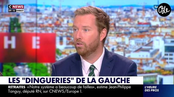 Thomas Bonnet, chroniqueur sur l'antenne de "CNews", a annoncé qu'il allait devenir papa. Capture d'écran CNews